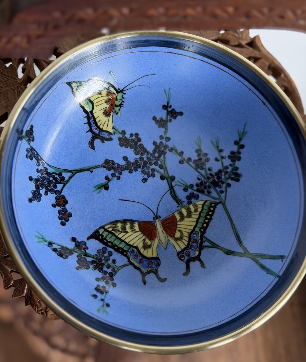 Vintage Horchow Collection Butterfly Porcelain Bowls – Set of 2